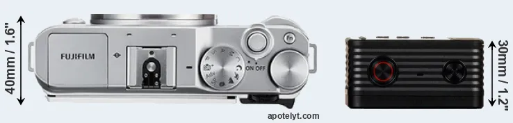 Compare X-A3 versus RX0 top