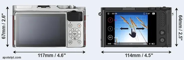 Comparison X-A3 or M1 rear