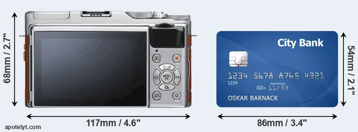 X-A5 and credit card rear side
