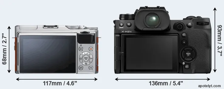 Comparison X-A5 or X-H2S rear