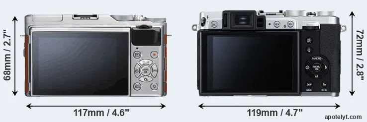 Comparison X-A5 or X30 rear