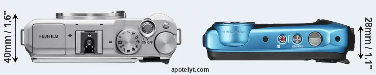 Compare X-A5 versus XP140 top
