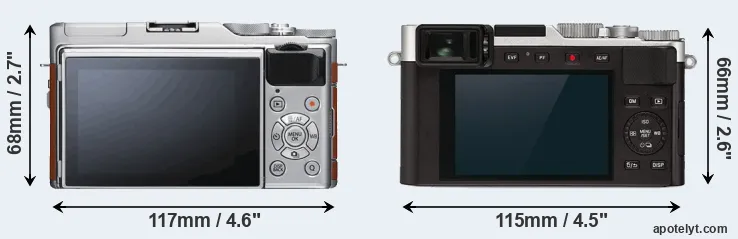 Comparison X-A5 or D-LUX 7 rear