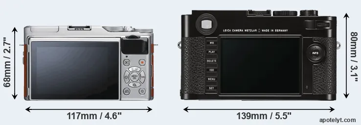 Comparison X-A5 or M Typ 262 rear