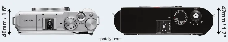 Compare X-A5 versus M Typ 262 top