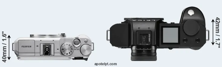 Compare X-A5 versus Leica SL2 top