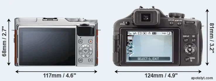 Comparison X-A5 or V-LUX 3 rear
