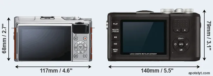 Comparison X-A5 or X-U Typ 113 rear