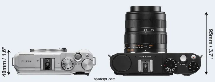 Compare X-A5 versus X Vario top