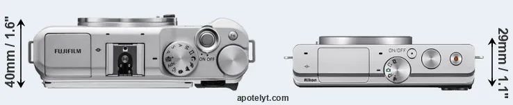 Compare X-A5 versus J4 top