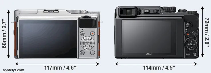 Comparison X-A5 or A1000 rear