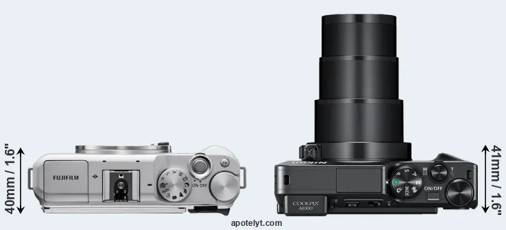 Compare X-A5 versus A1000 top