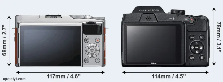 Comparison X-A5 or B500 rear