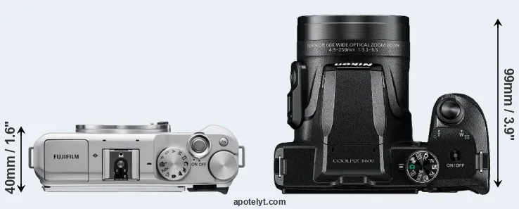 Compare X-A5 versus B600 top