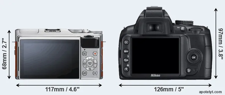 Comparison X-A5 or D3000 rear