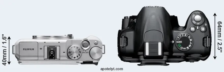 Compare X-A5 versus D3000 top