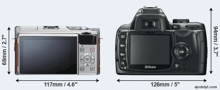 Comparison X-A5 or D60 rear