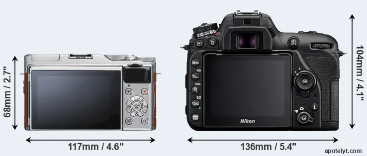 Comparison X-A5 or D7500 rear