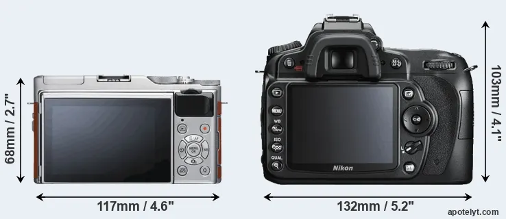 Comparison X-A5 or D90 rear