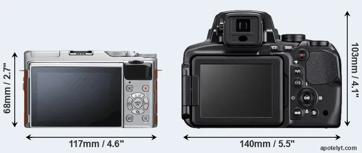 Comparison X-A5 or P900 rear