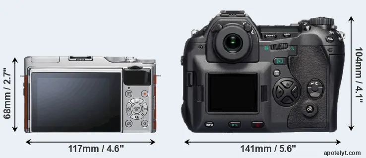 Comparison X-A5 or E-1 rear