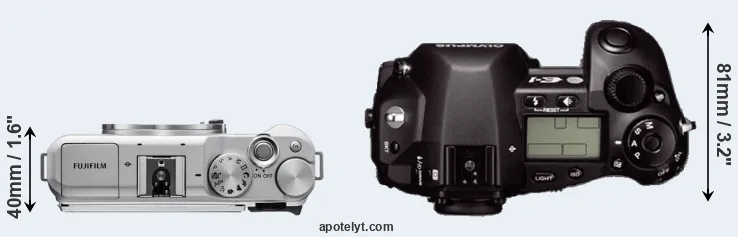 Compare X-A5 versus E-1 top