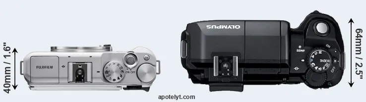 Compare X-A5 versus E-300 top