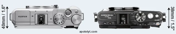 Compare X-A5 versus E-PL5 top