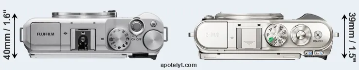 Compare X-A5 versus E-PL9 top