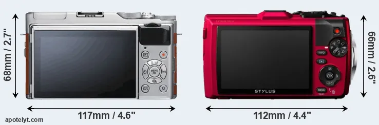 Comparison X-A5 or TG-4 rear