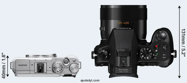 Compare X-A5 versus FZ1000 top