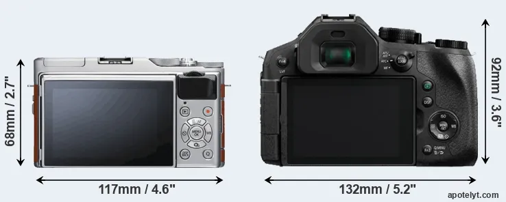 Comparison X-A5 or FZ330 rear