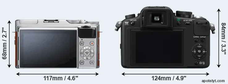 Comparison X-A5 or G10 rear