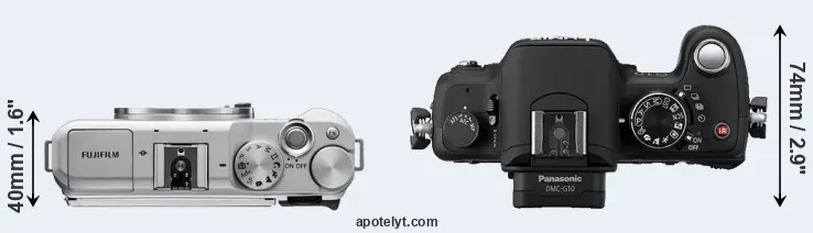 Compare X-A5 versus G10 top