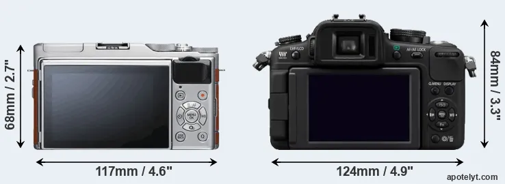 Comparison X-A5 or G2 rear