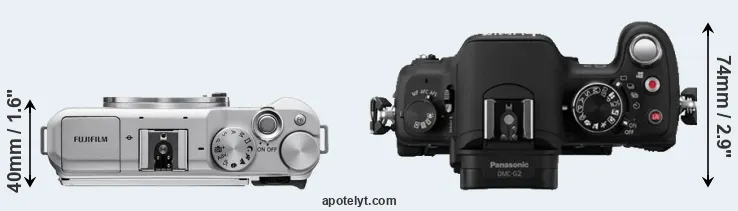Compare X-A5 versus G2 top