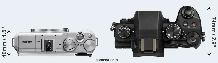 Compare X-A5 versus G80 top