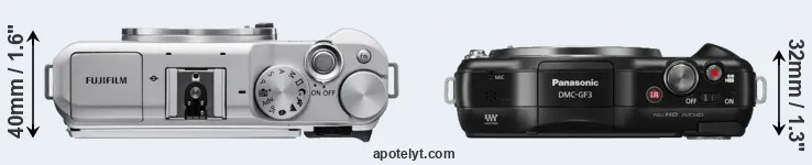 Compare X-A5 versus GF3 top
