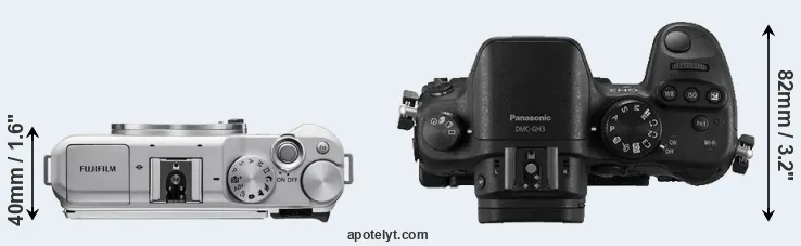 Compare X-A5 versus GH3 top