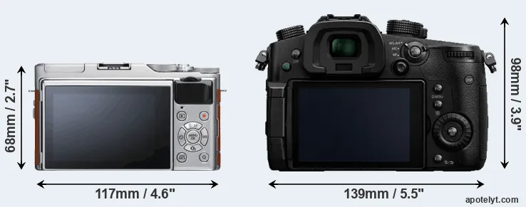 Comparison X-A5 or GH5 rear