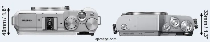 Compare X-A5 versus GX850 top