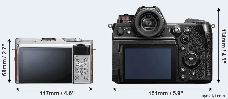 Comparison X-A5 or S1H rear