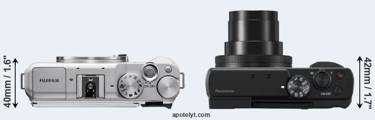 Compare X-A5 versus TZ95 top
