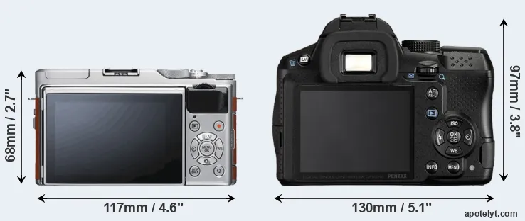 Comparison X-A5 or K-30 rear