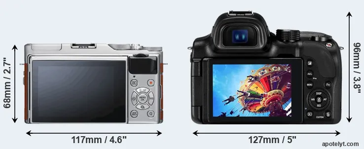 Comparison X-A5 or NX30 rear