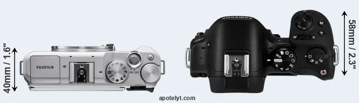 Compare X-A5 versus NX30 top