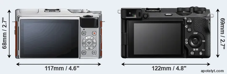 Comparison X-A5 or A6700 rear