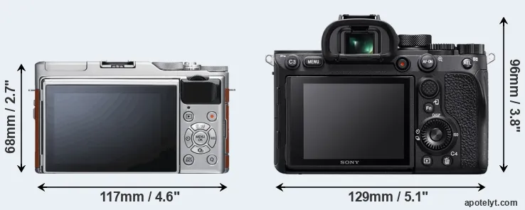 Comparison X-A5 or A7R IV rear