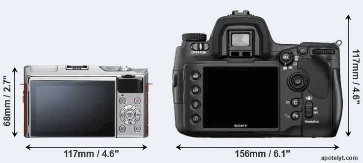 Comparison X-A5 or A850 rear