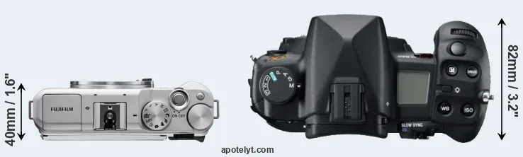 Compare X-A5 versus A850 top